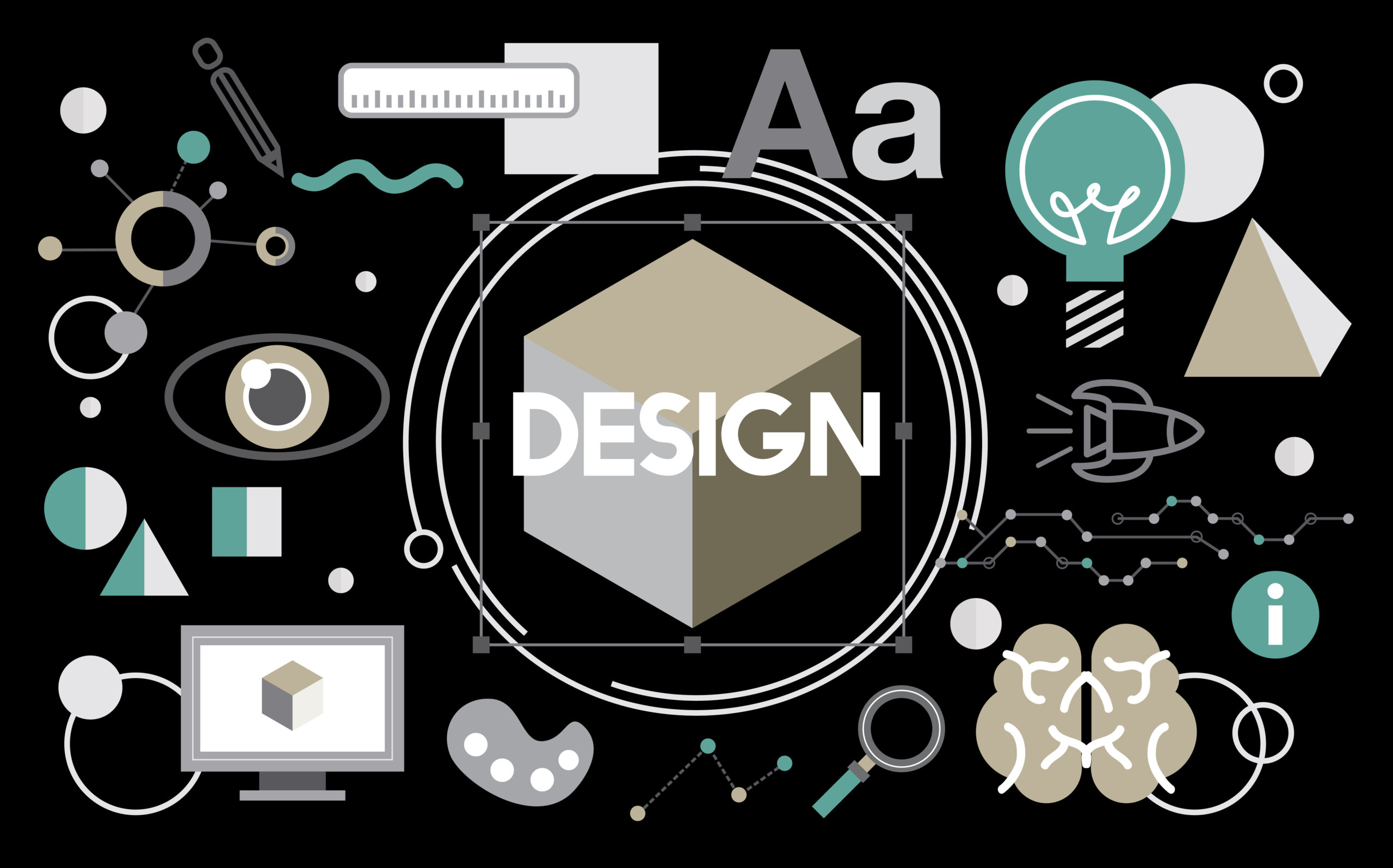 Illustration of creative graphic design